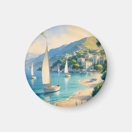 Vintager Stil Cote D'Azur Magnet (Vorne)
