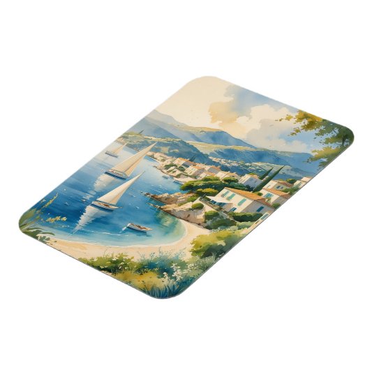 Vintager Stil Cote D'Azur Magnet (Linke Seite)