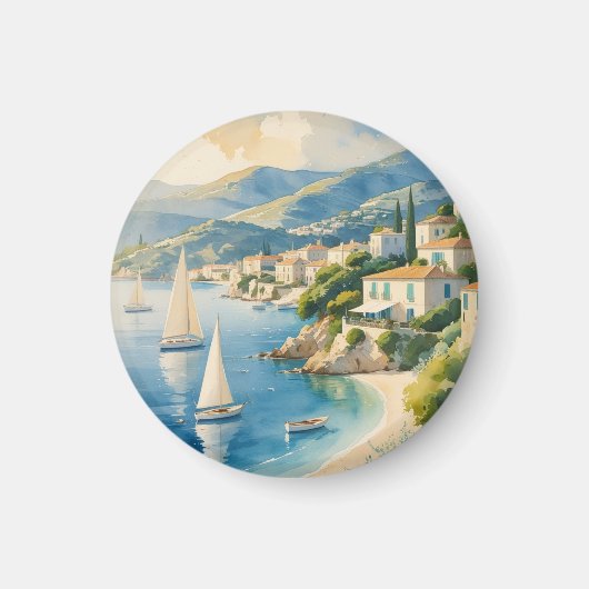 Vintager Stil Cote D'Azur Magnet (Vorne)