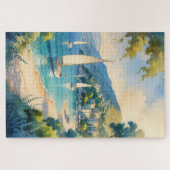 Vintager Stil Cote D'Azur Puzzle (Horizontal)