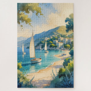 Vintager Stil Cote D'Azur Puzzle