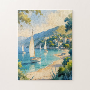 Vintager Stil Cote D'Azur Puzzle