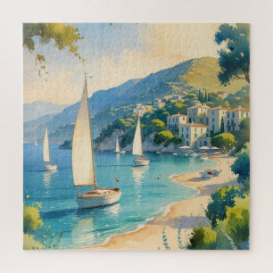 Vintager Stil Cote D'Azur Puzzle