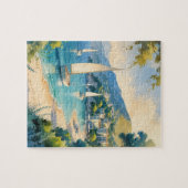 Vintager Stil Cote D'Azur Puzzle (Horizontal)
