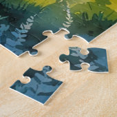 Vintager Stil Cote D'Azur Puzzle (Seite)