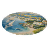 Vintager Stil Cote D'Azur Schneidebrett (Ecke)