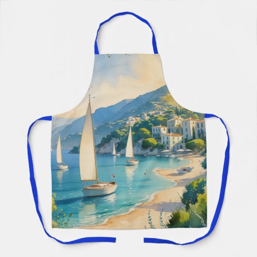 Vintager Stil Cote D'Azur Schürze (Vorderseite)