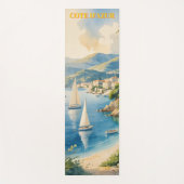 Vintager Stil Cote D'Azur Yogamatte (Vorderseite)