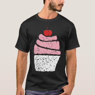 Vintager Stil Cupcake Fun Food Kostüme Frauen Mädc T-Shirt