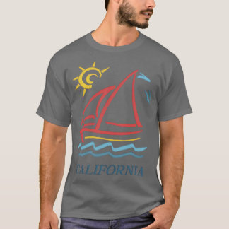 Vintager Stil der 1980er Jahre California ästhetis T-Shirt