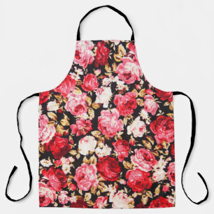 Vintager Stil der Blume Stoff Muster Schürze