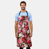 Vintager Stil der Blume Stoff Muster Schürze (Getragen)
