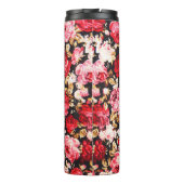 Vintager Stil der Blume Stoff Muster Thermosbecher (Rückseite)
