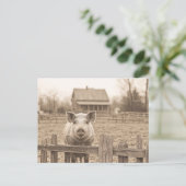 Vintager Stil der Farm Postkarte (Stehend Vorderseite)