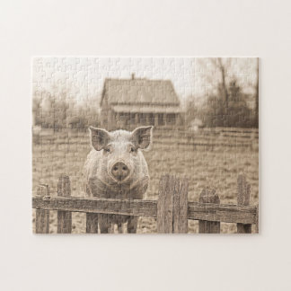 Vintager Stil der Farm Puzzle
