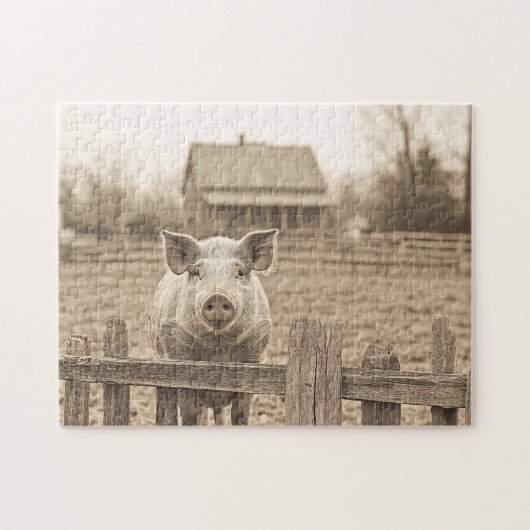 Vintager Stil der Farm Puzzle (Horizontal)