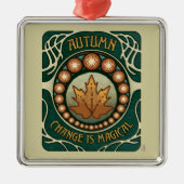 Vintager Stil der Herbstzauber Ornament Aus Metall (Vorne)