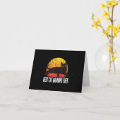 Vintager Stil der Katze | Cat Retro Geschenk Karte (Gelbe Blume)
