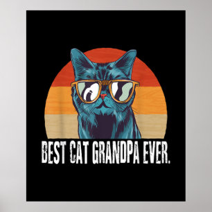 Vintager Stil der Katze Cat Retro Geschenk Poster