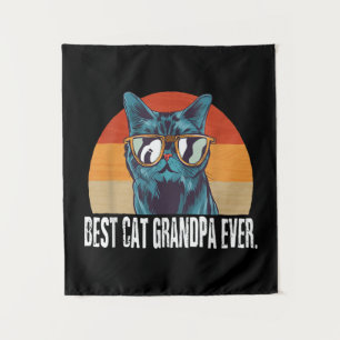 Vintager Stil der Katze   Cat Retro Geschenk Wandteppich