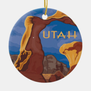 Vintager Stil der Utah Grand-Treppe Keramik Ornament