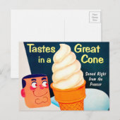 Vintager Stil des Nationaleiskreises Postkarte (Vorne/Hinten)