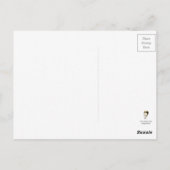 Vintager Stil des Nationaleiskreises Postkarte (Rückseite)