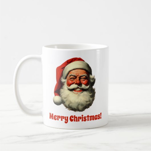 Vintager Stil des Santa Retro Kaffeetasse (Links)