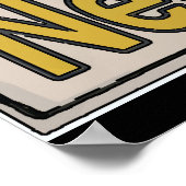 Vintager Stil des Schlosses Poster (Ecke)