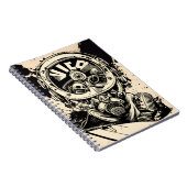 Vintager Stil des Weltkriegspiloten Notizblock (Rechte Seite)