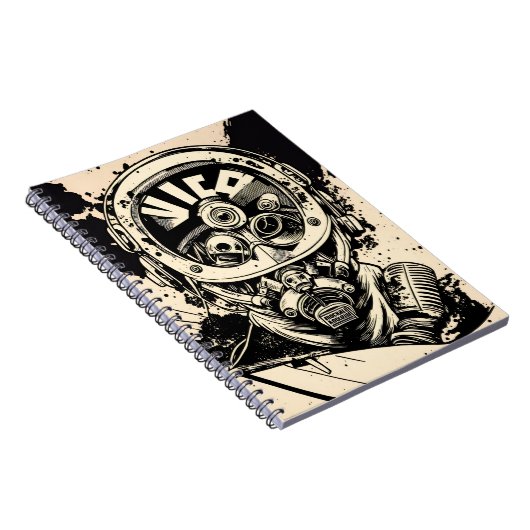 Vintager Stil des Weltkriegspiloten Notizblock (Rechte Seite)