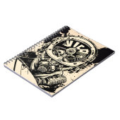 Vintager Stil des Weltkriegspiloten Notizblock (Linke Seite)