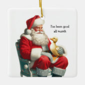 Vintager Stil Duckling Weihnachtsschmuck (Vorderseite)