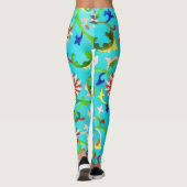 Vintager Stil Flora und Fauna Leggings (Rückseite)