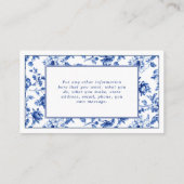 Vintager Stil floral delsoftware social danke Begleitkarte (Rückseite)