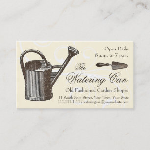 Vintager Stil Florist oder Gartenladen, Gartenbau Visitenkarte