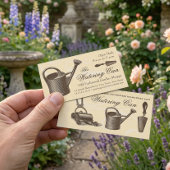 Vintager Stil Florist oder Gartenladen, Gartenbau Visitenkarte