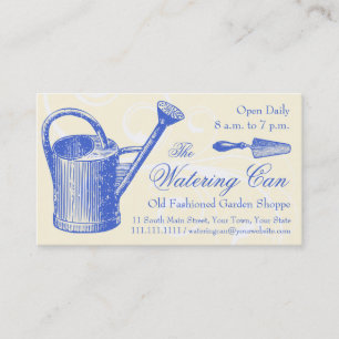 Vintager Stil Florist oder Gartenladen, Gartenbau Visitenkarte