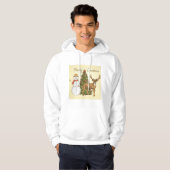 Vintager Stil Frohe Weihnachten Hoodie (Vorne ganz)