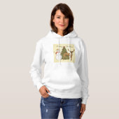 Vintager Stil Frohe Weihnachten Hoodie (Vorne ganz)