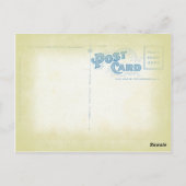 Vintager Stil Frohe Weihnachtsfeiertage Postkarte (Rückseite)