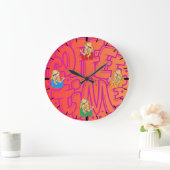 Vintager Stil für die Kaffeezeit Große Wanduhr (Zuhause)