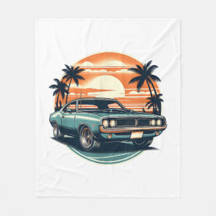 Vintager Stil für Muskelkater Fleecedecke