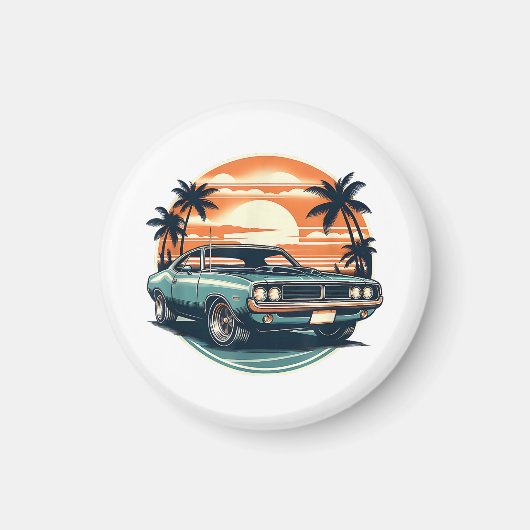 Vintager Stil für Muskelkater Magnet (Vorne)