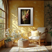 Vintager Stil Gladiolus floral Art Poster