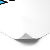 Vintager Stil glückliche Vatertag Zeichen, blaues Poster (Ecke)