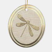 Vintager Stil Gold Dragonfly Keramik Ornament (Links)