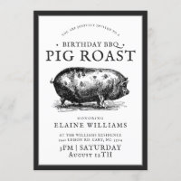 Vintager Stil | Grillen Pig Roast Party