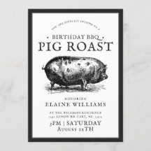 Vintager Stil | Grillen Pig Roast Party