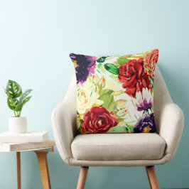 Vintager Stil Große Blume Kissen